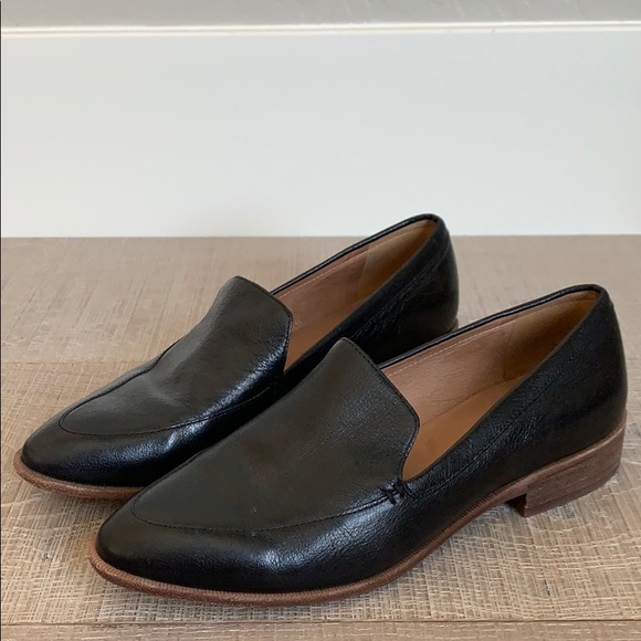 Madewell Frances Black Leather Loafer - Picture 1 of 10